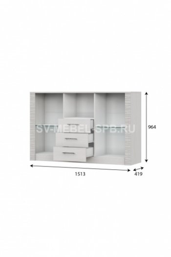 Комод-витрина Гамма 20 (sv) в Железногорске - mebel154.com