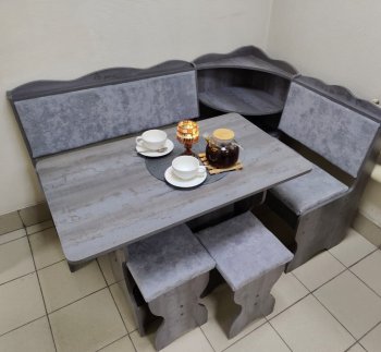 Кухонный уголок Миссия с полкой ткань в Железногорске - mebel154.com