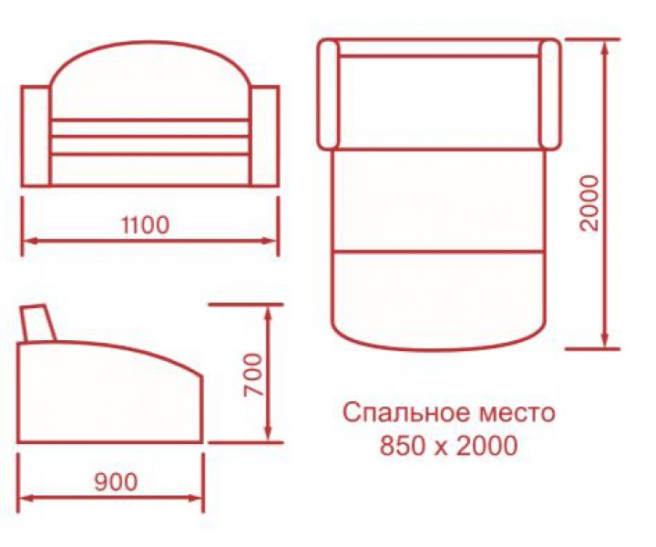 Диван детский Львёнок (выкатной) в Железногорске - mebel154.com