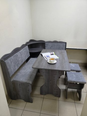 Кухонный уголок Миссия с полкой ткань в Железногорске - mebel154.com