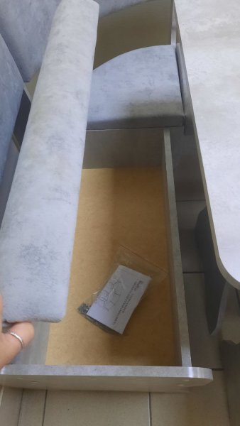 Кухонный уголок Миссия V велюр (цемент) в Железногорске - mebel154.com