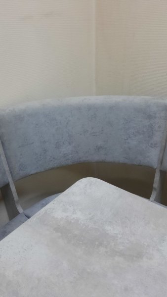 Кухонный уголок Миссия V велюр (цемент) в Железногорске - mebel154.com