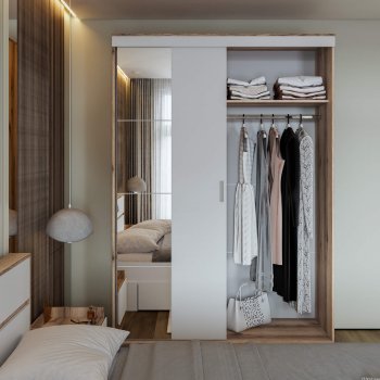 Шкаф-купе Брауни 1.5м в Железногорске - mebel154.com