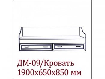 ДМ - 09 Кровать с щитовым основанием Вега SV в Железногорске - mebel154.com