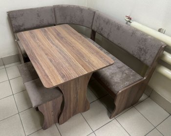 Кухонный уголок Миссия  V велюр(коричневый) в Железногорске - mebel154.com