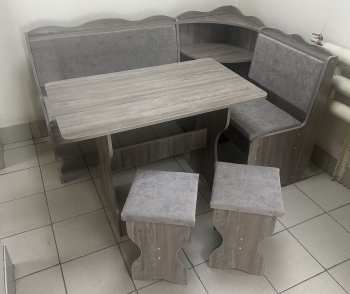 Кухонный уголок Миссия с полкой, ткань(локи) в Железногорске - mebel154.com
