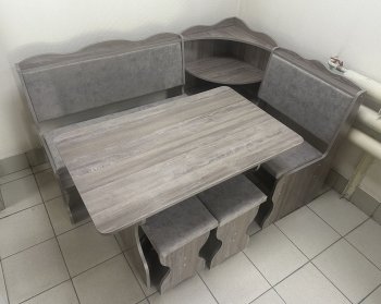 Кухонный уголок Миссия с полкой, ткань(локи) в Железногорске - mebel154.com