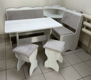 Кухонный уголок Миссия с полкой ткань в Железногорске - mebel154.com