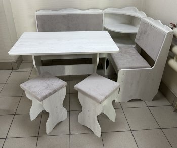 Кухонный уголок Миссия с полкой ткань в Железногорске - mebel154.com