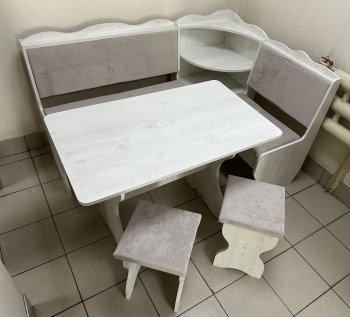 Кухонный уголок Миссия с полкой ткань в Железногорске - mebel154.com