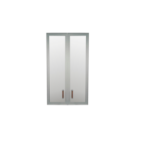 Комплект дверей Приоритет стекло в алюм. рамке К-981 (К-945, КФ-945) в Железногорске - mebel154.com