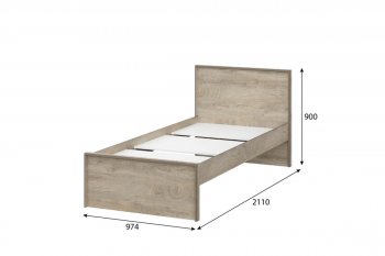 Кровать 0.9м Этна в Железногорске - mebel154.com