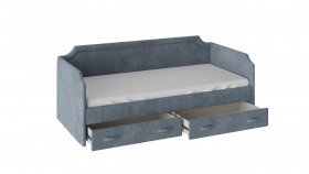 Кровать с мягкой обивкой и ящиками Кантри Тип 1 (900) в Железногорске - mebel154.com