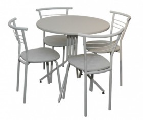 Набор стол пластиковый, 4 стула в Железногорске - mebel154.com