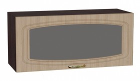 Шкаф верхний горизонтальный со стеклом Сити ШВГС 800 в Железногорске - mebel154.com