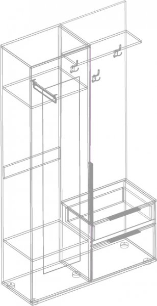 Прихожая Лео(велес) в Железногорске - mebel154.com