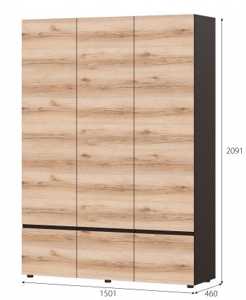 Шкаф 3-х Берген в Железногорске - mebel154.com